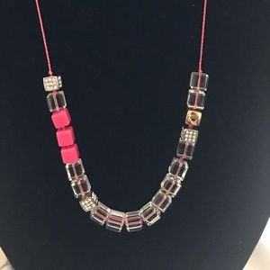 Cute neon block necklace